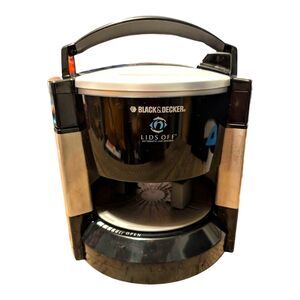 Black & Decker Lids Off JW200 Black Automatic Electric Jar Opener VERY GOOD USED